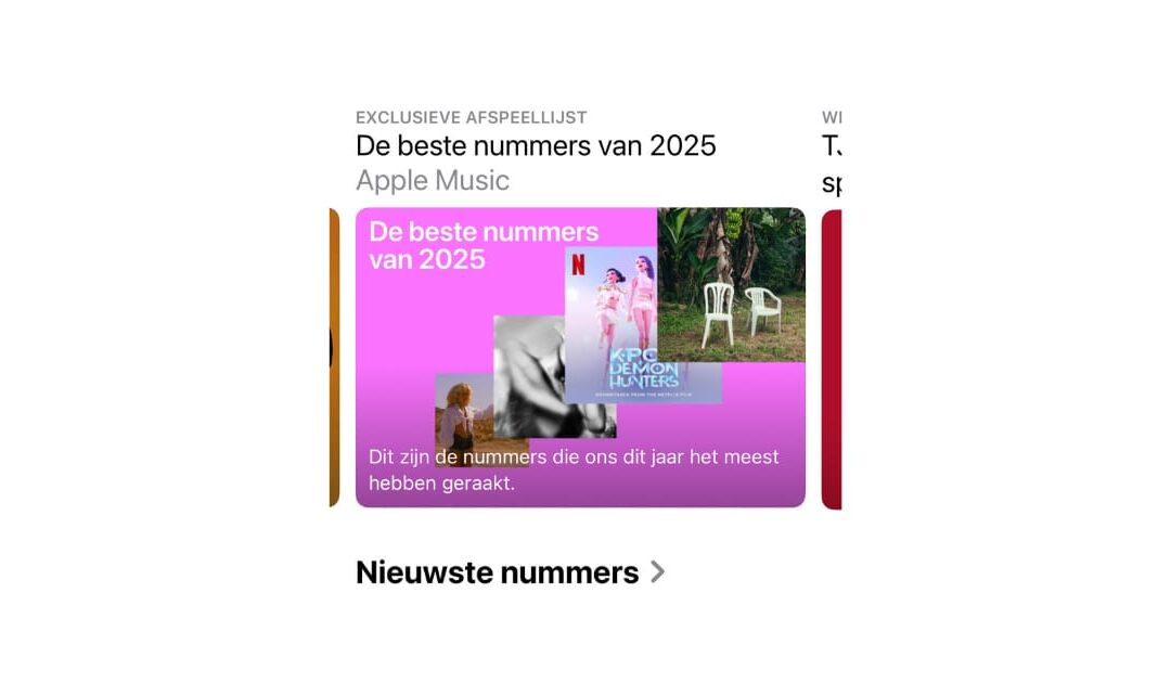 De 100 beste songs van 2025 volgens Apple Music