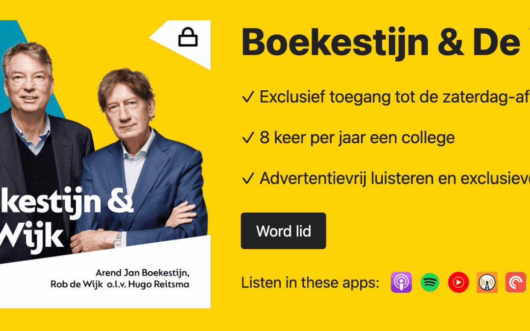 Boekestijn en De Wijk Plus: BNR lanceert betaald abonnement voor populaire geopolitieke podcast